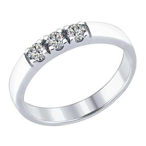 Кольцо женское SOKOLOV из серебра со Swarovski Zirconia 89010059 р.17.5 в Пандора