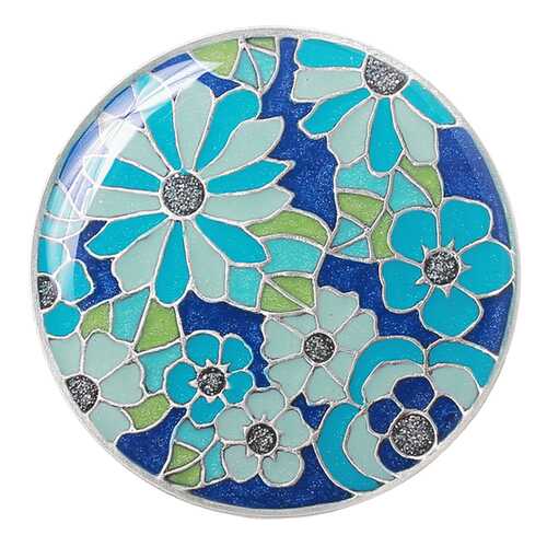 Брошь женская Clara Bijoux F75397-7 синяя в Пандора