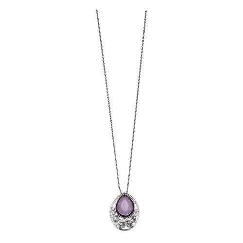 Колье женское Fiore Luna 16A21NK002XM08 серебристое/фиолетовое в Пандора