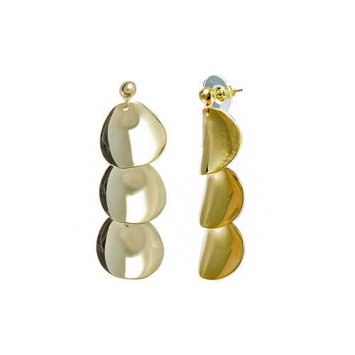 Серьги Corona style B002ELFA18231-GOLD в Пандора