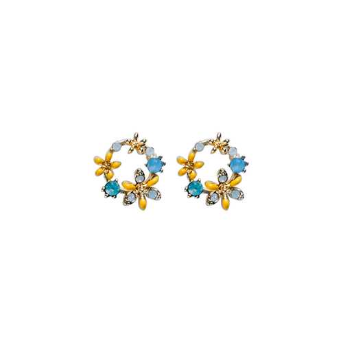 Серьги Corona style B005E1119884K025-YELLOW в Пандора