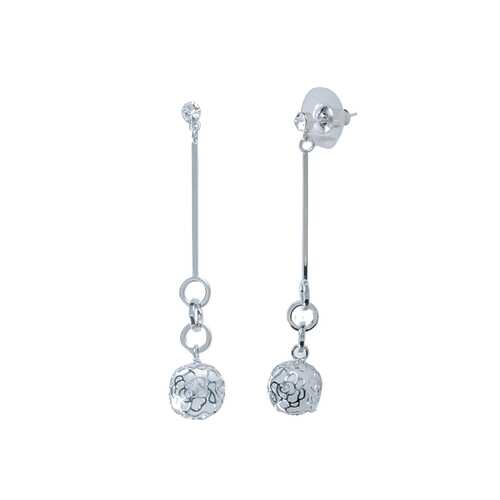 Серьги Corona style B005E1120145K002-SILVER в Пандора