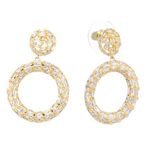 Серьги Corona Style B005E1128543 золотистые в Пандора