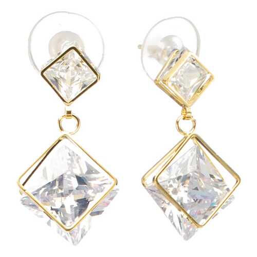 Серьги Corona Style B005E1129088 золотистые в Пандора
