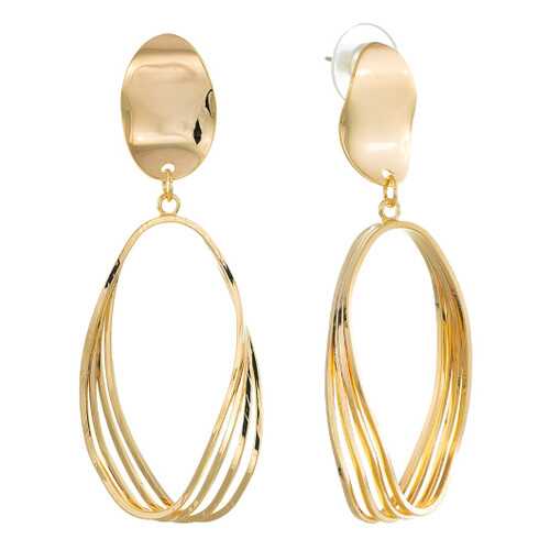 Серьги Corona Style B006E03187 золотистые в Пандора