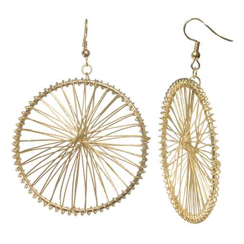 Серьги Corona style B006EEP03075-GOLD в Пандора