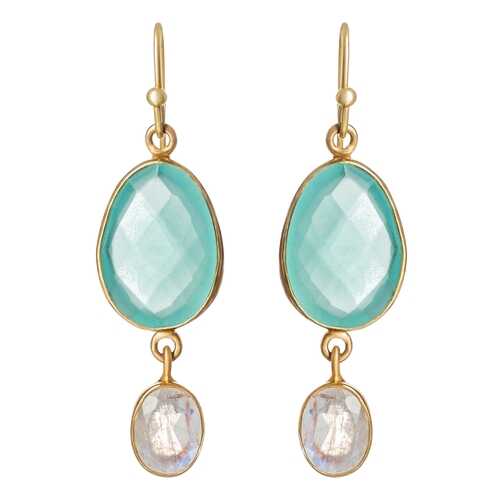 Серьги DONNA LORENA РСР500004/2 зеленые в Пандора