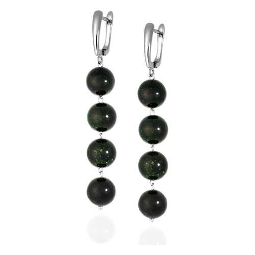 Серьги Lattrice 54666118 зеленые в Пандора