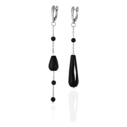 Серьги Lattrice 54666128 черные в Пандора