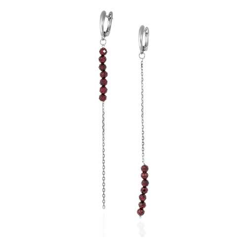 Серьги Lattrice 54666152 бордовые в Пандора