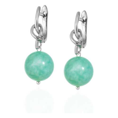 Серьги Lattrice 54666153 зеленые в Пандора