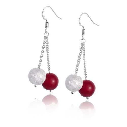 Серьги Lattrice, вставка коралл, артикул 53577606 в Пандора