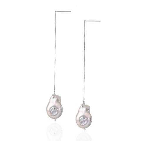 Серьги Lattrice, вставка жемчуг, артикул 54666058 в Пандора