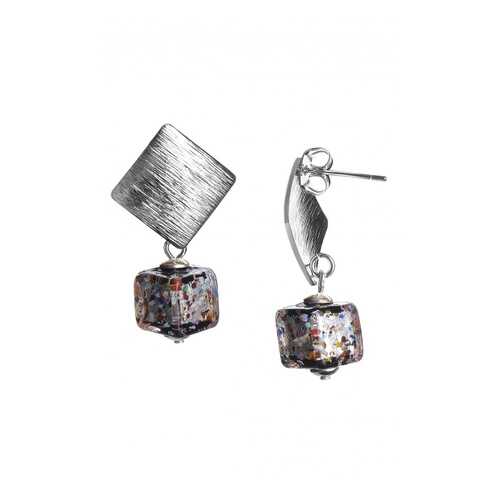 Серьги Perla Metallo Rombo Arlecchino 09030616 серебристые в Пандора