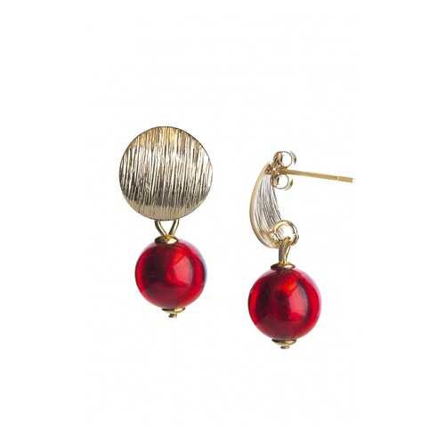 Серьги Perla Metallo Rotondo Grande 09030617 красные в Пандора