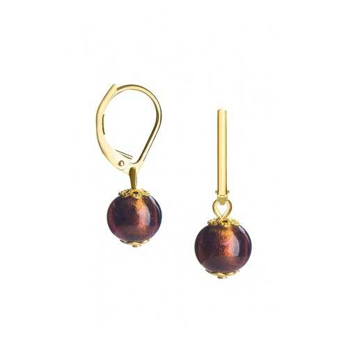 Серьги Perla Piccolo Oro 09030604 коричневые в Пандора